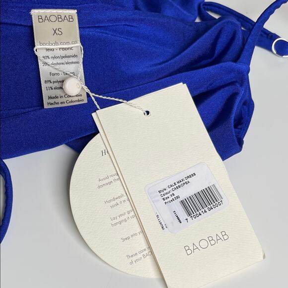 BAOBAB Cale Bead Embellished Cassiopea Blue Maxi Dress Size XS - Picture 8 of 9